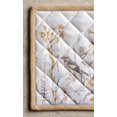 thumbnail image 3 of Meadow Florals - Beige 100% Cotton Pot Holder with Loop Heat Resistant for BBQ | Cooking | Baking | Grilling | Microwave | Barbecue | Spring/Summer (8 Inch by 8 Inch), 3 of 8