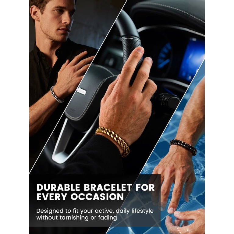 Bestyle 7mm Stainless Steel Miami Cuban Link Bracelet photo 6