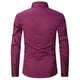 thumbnail image 3 of Blusa y camisa de manga larga con cuello vuelto Camisa de vestir de manga larga para hombre Camisa de vestir de manga larga de corte regular Casual con botones Blusa y camisa de manga larga lisa con c, 3 of 3