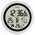 thumbnail image 2 of IP4 Waterproof Bathroom Radio Wall Clock Silver, 2 of 2