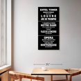 thumbnail image 2 of Elephant Stock Bus Roll Paris Wall Art - Vertical Multi Panel Canvas - Living Room Wall Decor - Inspirational And Typography Multi Panel - Black And White Decor - 30" x 62", 2 of 8