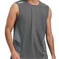 thumbnail image 2 of Tank Tops Men Summer Casual Lightweight Breathable Loose Crewneck Sleeveless Shirt Workout Running Gym Tanks, 2 of 5