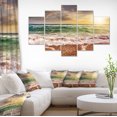 thumbnail image 1 of Plage de Sable Lavée par les Vagues - Impression sur Toile Paysage Marin, 1 of 3