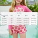 thumbnail image 3 of Odeerbi 8-15 Años Niñas Verano 2 Piezas Upf 50 + Manga Larga Rash Guard Conjunto Lindo Impresión Rápido Seco Surf Traje de Baño Con Pantalones Cortos, 3 of 6