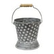 thumbnail image 1 of Maceta portátil decorativa con asa de hierro forjado y estampado de lunares blancos Pequeño, 1 of 9