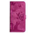 thumbnail image 5 of Wallet Case Designed for Samsung Galaxy S23 for Women,Flip Folio Cover with Butterfly Embossed PU Leather Kickstand Credit Card Holder Slots Magnetic Wrist Strap Phone Case, Rose, 5 of 13