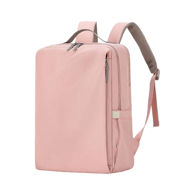 Mochila para ordenador portátil con cierre de cremallera, resistente al agua y a los arañazos. rosa