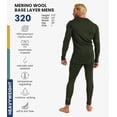 thumbnail image 2 of Merino.tech Men’s 100% Merino Wool Heavyweight Base Layer Top and Bottom Set Includes 𝗕𝗼𝗻𝘂𝘀 Hiking Socks, 2 of 6