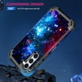 thumbnail image 4 of Casetego for Samsung Galaxy S23 Case,Glow in The Dark Three Layer Heavy Duty Shockproof Hard Plastic Bumper +Soft Silicone Rubber Protective Case,Blue Sky, 4 of 7