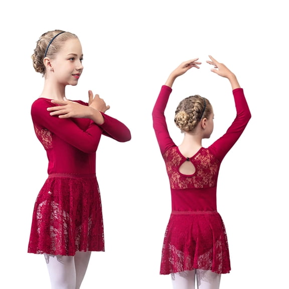 Shadoumai Ballet Clothing for Girls Floral Bow Dress with Hat Oversized Comfy Birthday Party Dresses Baby Girl Clothes