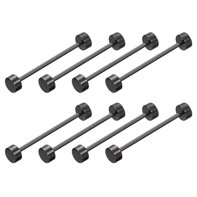 Unique Bargains 8Pack Metal Bag Strap Connect Buckles,38x42mm Purse Screw Fixing Rivets (Metallic Black)