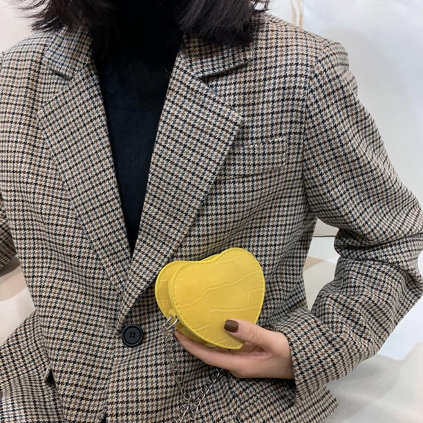 Bolsa Sólido Mini Messenger Bag Mujeres Kid Love Heart Cuero Hombro Crossbody Bolso Tmvgtek Para Estrenar