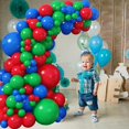 thumbnail image 3 of Juego de guirnaldas con forma de arco con forma de globo Jobkoo, rojo, azul y verde, 110 unidades, 3 of 7