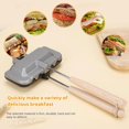 thumbnail image 4 of Hot Dog Pocket Maker, Double-Sided Sandwich Baking Pan, Hot Dog Sandwich Maker, Portable Flip Sealed Grill Pan for Pancakes, for Toast, Omelets(1PC), 4 of 6