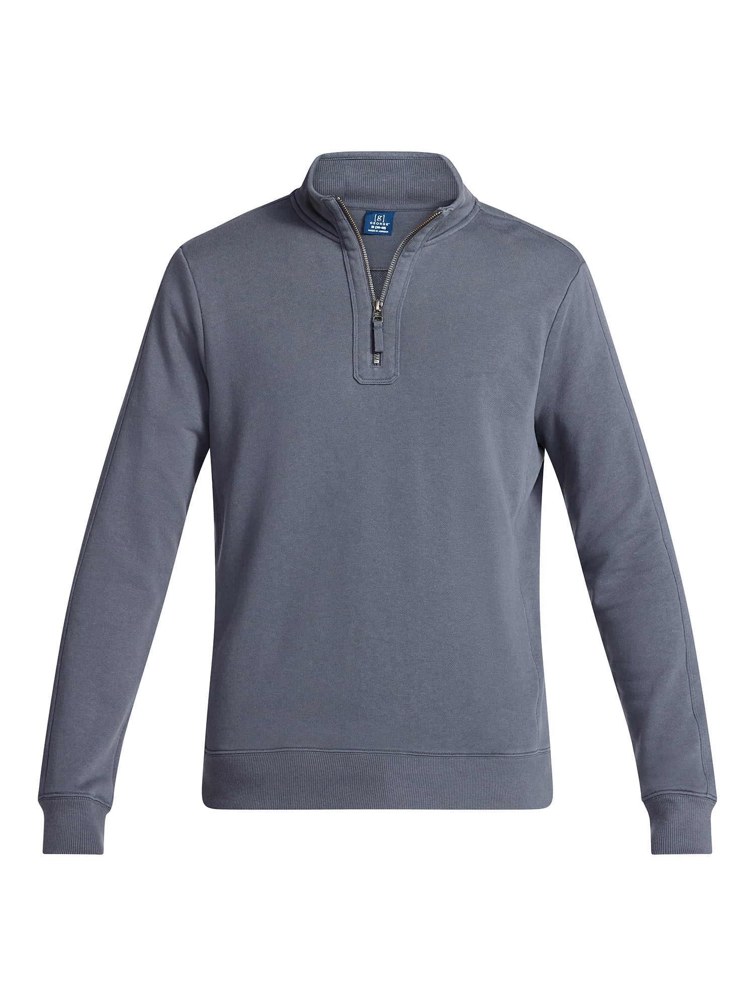 George Men's Washed Terry Quarter Zip Sweater, Sizes S-3XL