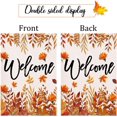 thumbnail image 5 of Fall Garden Flags 12x18 Double Sided for Outside Maple Leaves Branch Welcome Small Burlap Decorative Holiday Yard Flag Outdoor Decor, 5 of 6