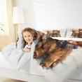 thumbnail image 4 of Feelyou Kawaii Brown Cow Bedding Comforter Set, Rustic Farmhouse Bull Twin Comforter Sets, Vintage Buffalo Scarf Reversible Bedding Set, Breathable Home Decor, 2 Pieces, 4 of 8