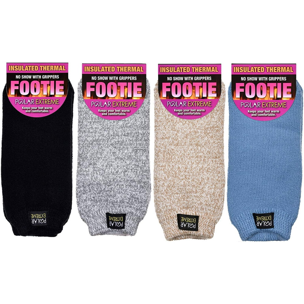 Polar Extreme - Womens Polar Extreme Insulated Footie Socks with ...