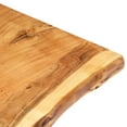thumbnail image 3 of vidaXL Solid Acacia Wood Table Top Kitchen Live Edge Desk Coffee Multi Sizes, 3 of 25