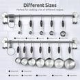 thumbnail image 3 of U-Taste 18/8 Stainless Steel Measuring Cups and Spoons Set: 12-Piece Metal Stacking Measure Set for Baking Cooking with Strengthened Welds (Black), 3 of 11