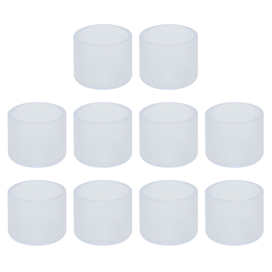 clear pvc table chair leg cap end tip pad feet cover furniture slider floor  protector 10pcs reduce noise anti scratch  walmart