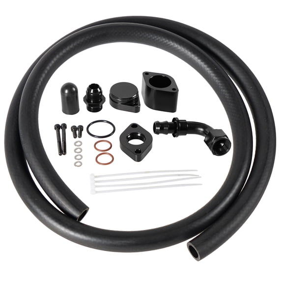 Jcarpart Turbo Piping Kit CCV PCV Reroute Kit For 2011-2023 Ford 6.7L Powerstroke Diesel