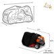 thumbnail image 2 of Funda para cortacésped con asiento, resistente al agua, con protección UV, para tractor de jardín con asiento, 2 of 5