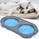 thumbnail image 4 of Tazones para perros de vije, Alimento de Agua Doble de Mascotas Tazón Portátil para perros Plegables Cuenco de Mascastas Portáles Para Caminar por Mascotas,, 4 of 7