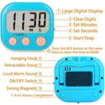 thumbnail image 5 of DISEN Digital Kitchen Timer - Big Digits, Loud Alarm, Magnetic Backing Stand, LCD Display Suitable for Kitchen, Study, Work, Exercise Training, Outdoor Activities (Blue), 5 of 9