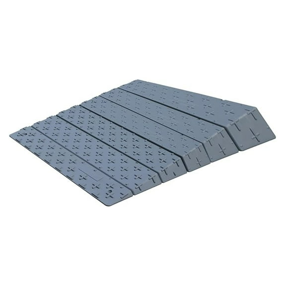 Portable Wheelchair Ramp, 1"/2"/3"/4"/5"/6" Extensible Threshold Ramp for Wheelchair, Scooter, Home Steps, Stairs, Entry, Doorways