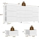 thumbnail image 3 of 63-pulgada 14-cajón blanca fabric cómoda mesa de TV con power outlet, suitable para 65, 70, y 75-pulgada tvs - a long entertainment center para dormitorio, closet, sala de estar, y entrada, 3 of 7