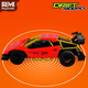 thumbnail image 5 of Carro de Control Remoto de Alta Velocidad Rm Regalomex Escala 1:18 rojo Mediano, 5 of 7