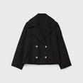 thumbnail image 4 of Winter Jackets For Women Sevevn Womens Fall Winter Casual Business Wool Blend Coat Loose Double Breasted Dressy Blazer Pea Coat, 4 of 4