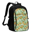 thumbnail image 1 of Disketp Tangerine Mochila de Viaje Estampada para Laptop con Puerto de Carga USB, Mochila Impermeable para Computadora – Regalo para Hombres y Mujeres, 1 of 7