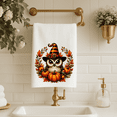 thumbnail image 3 of Halloween Owl Witch Hat Waffle Weave 16x24 Hand Towel, 3 of 4