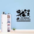 thumbnail image 2 of Boys Fumble First & Ten Active Sports Wall Decal Decoration Football Athlete Stuffs Sports Lovers Decal Lasts Years and Easily Removable - Size: 40 In(W) x 36 In(H), 2 of 5