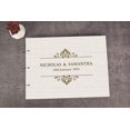 thumbnail image 4 of Darling Souvenir Personalized Engraved Laser Cut Wedding Guest Book Wooden Cover Sign-in Book Registry Guestbook Scrapbook-B7, 4 of 7