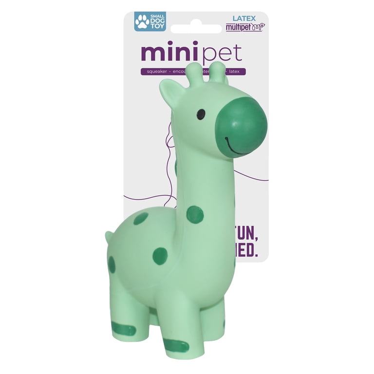 Multipet, Dog Toy Giraffe Latex, 5.75 inches, Assorted Colors