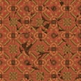 thumbnail image 1 of Ahgly Company Machine Washable Indoor Square Transitional Orange Area Rugs, 4' Square, 1 of 7