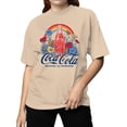 thumbnail image 2 of Officially Licensed Coca Cola Retro Floral Design Women's T-shirt, 2 of 3