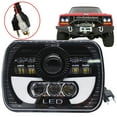 thumbnail image 5 of LED Headlight, for 1986-1995 Jeep Wrangler YJ 1984-2001 Cherokee XJ, 120W 6000K white 5"x7" 7"x6", 5 of 6
