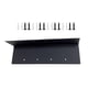 thumbnail image 1 of Soporte de esquina para cama de jardín, de metal, en ángulo recto, negro, decorativo, en forma de L, 28 x 7,6 x 7,6 cm, para muebles con estructura de madera. 8 hoyos, 1 of 9