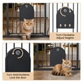 thumbnail image 5 of Pet Gate, 29.5''-34.25'' DOMIPET Pet Gate with Cat Door, Pressure Mount, Safety Gate Gift,Black, 5 of 6