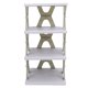thumbnail image 5 of Zapatero Plegable, Organizador De Zapateros De 4 Niveles, Plástico Gris, Resistente Al óxido, Estable Para Armario, 5 of 7