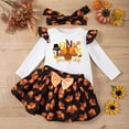thumbnail image 2 of Wuxian Baby Girl Romper Suits Ruffled Long Sleeve Cartoon Print Bodysuit With Red Bow Cute Soft Comfortable Outfits For Toddler, 2 of 7