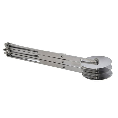 

3 Wheel Dough Cutter Kitchen Supplies 3 Wheel Stainless Steel Pastry Cutter Expanded 3 Wheel Pastry Cutter For Dough Pizza BakingStainless Steel