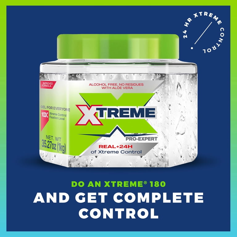 Xtreme, Professional Hair Gel, 35oz, Extreme Hold Clear Jar