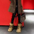 thumbnail image 4 of Y2k Botas de nieve de invierno para mujer, botas de piel sintética de zorro peludas de lujo para exteriores, nuevas botas de moda para mujer, zapatos de plataforma cálidos de felpa, botas, 4 of 5