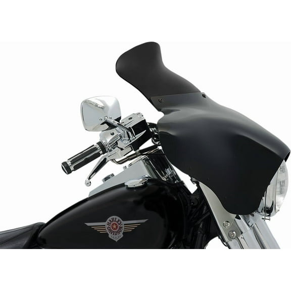 Dark Smoke 9" Spoiler-Style Windshield for Memphis Shades Batwing Fairing