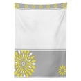thumbnail image 3 of Ambesonne Geometric Tablecloth Rectangular Table Cover, Border with Flowers, 60"x90", Pale Grey Marigold, 3 of 4
